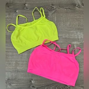 Bright colored bralettes!